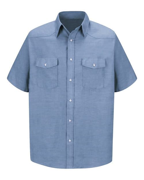 Men's Tall Deluxe Western Style Short Sleeve Shirt
