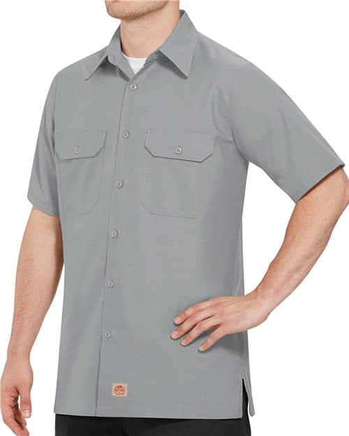 Men's Tall Ripstop Short Sleeve Work Shirt