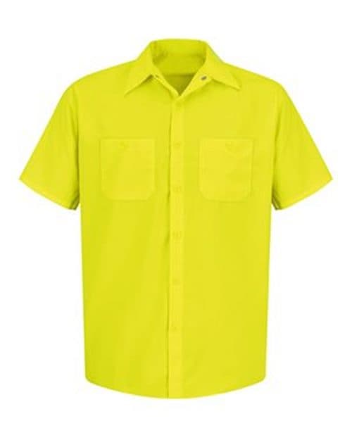 Men's Tall Enhanced Visibility Short Sleeve Work Shirt