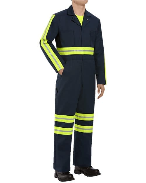 Men's Enhanced Visibility Action Back Coverall
