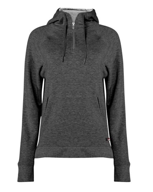 Women's FitFlex French Terry Quarter-Zip Hooded Pullover