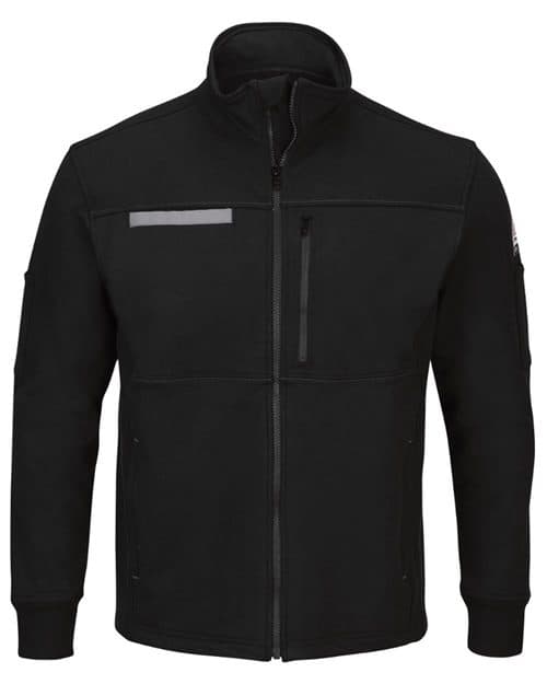 Men's Tall Zip Front Fleece Jacket-Cotton /Spandex Blend