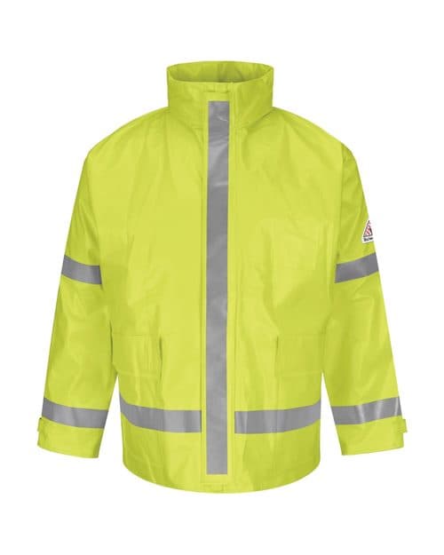 Men's Hi-Visibility Flame-Resistant Rain Jacket