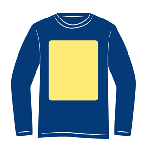 full chest graphics placement image for custom shirts full chest graphics placement image for custom shirts
