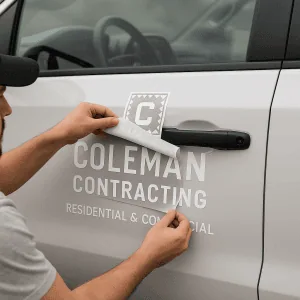 Vinyl decals application