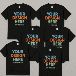 graphic with 6 custom gildan 5000 tshirts