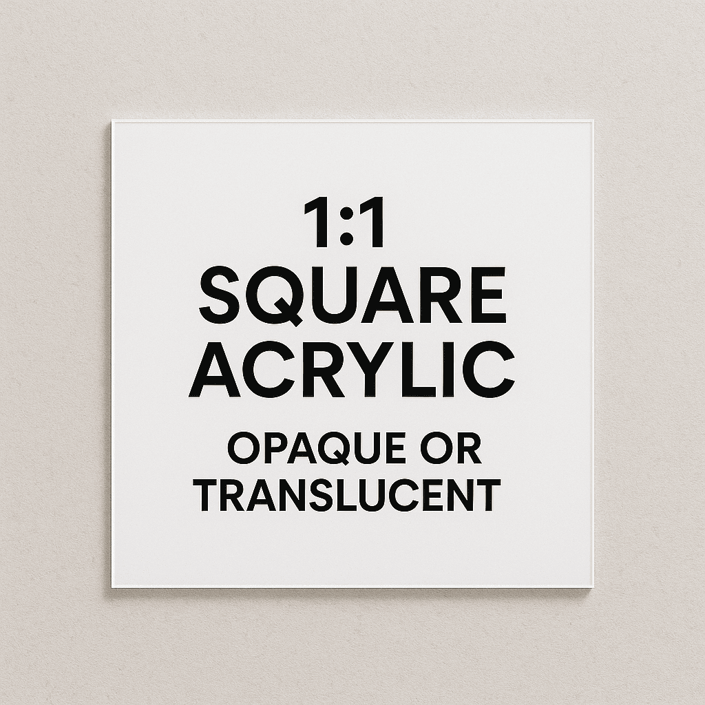 custom acrylic signs square