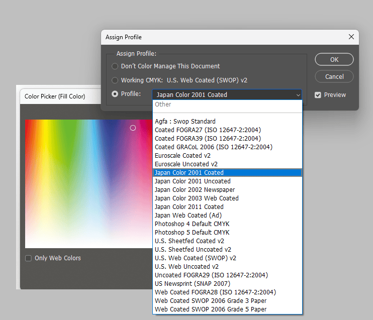 image showing ICC profiles for DTF problem resolution