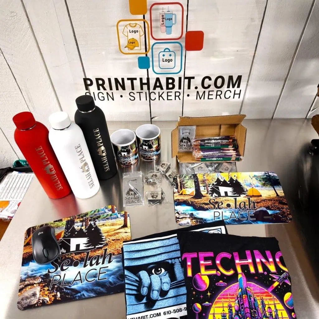 Picture showing custom printing services products