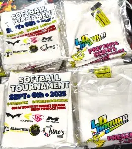 event sponsor t-shirt printing in packaging