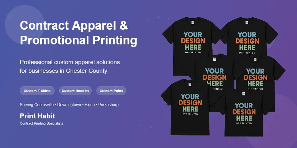 Contract Custom Apparel Printing Graphic